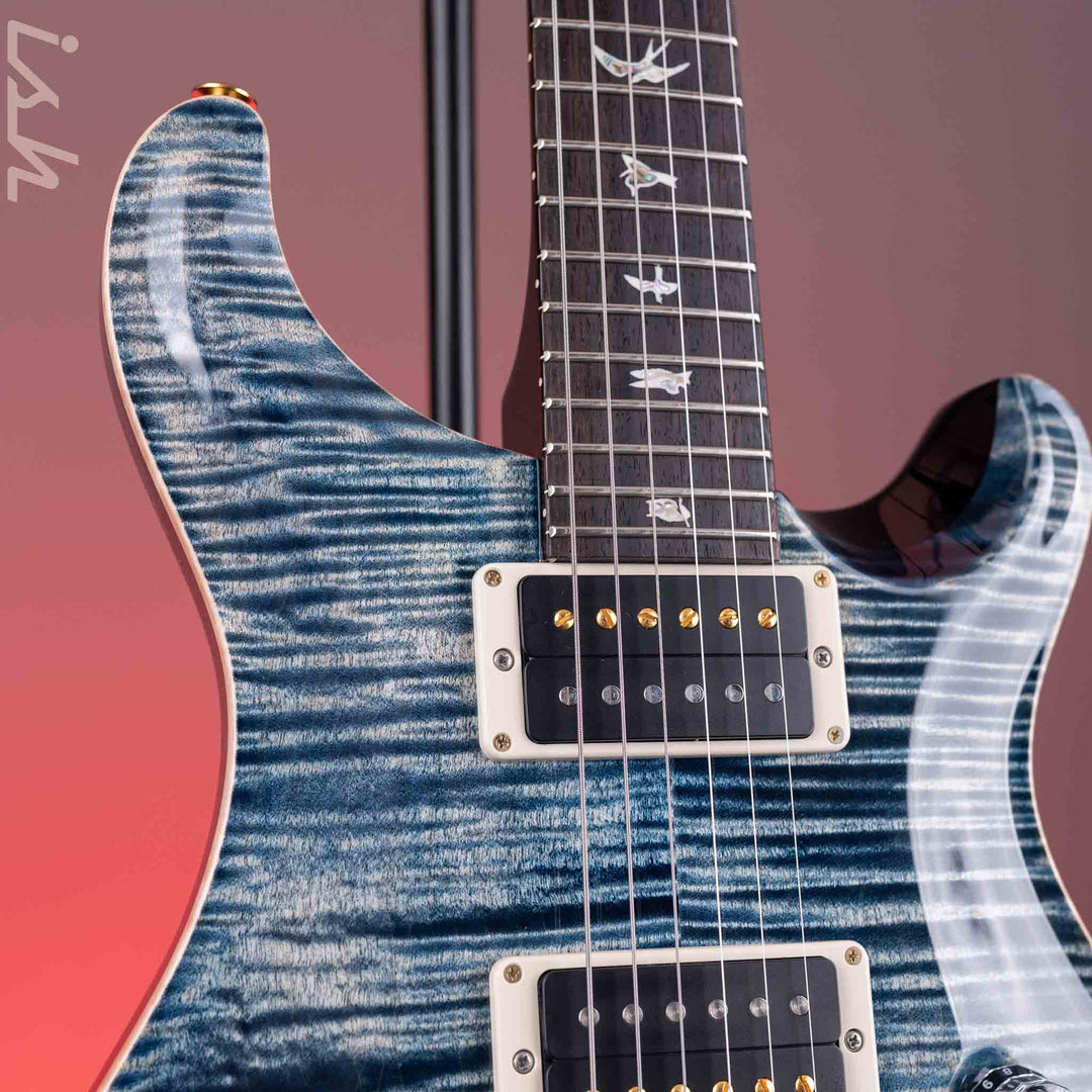 PRS Custom 24 10-Top Electric Guitar Faded Whale Blue Demo