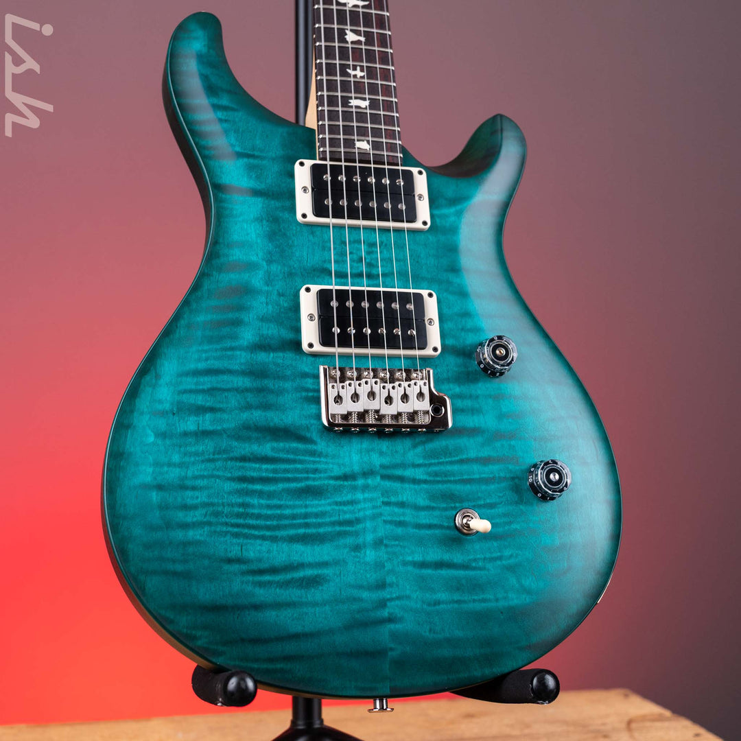 PRS CE 24 Electric Guitar Iris Blue Smoked Wrap Burst (Satin) Demo