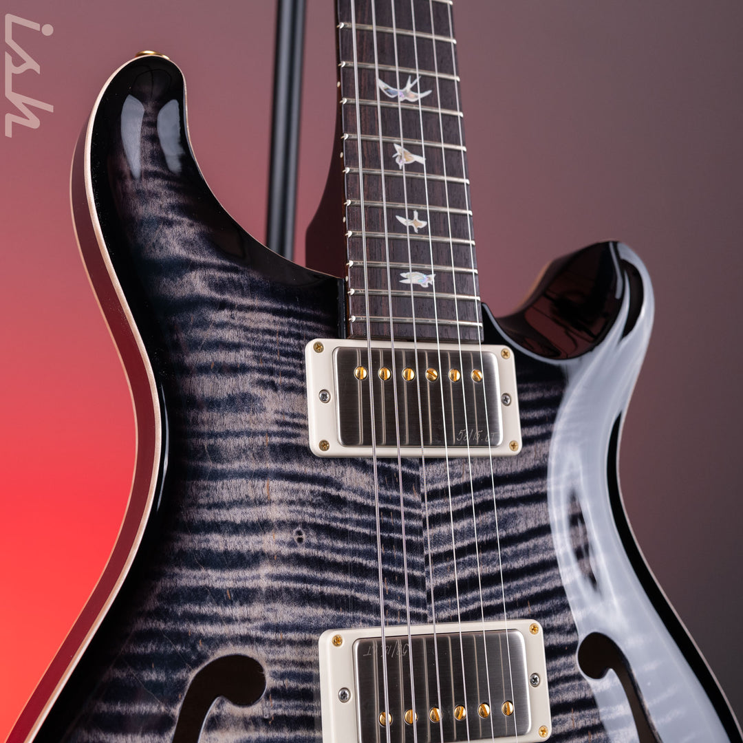 PRS Hollowbody II Piezo 10-Top Electric Guitar Charcoal Burst