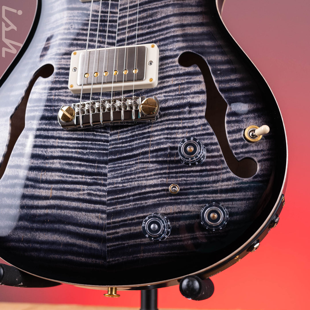 PRS Hollowbody II Piezo 10-Top Electric Guitar Charcoal Burst