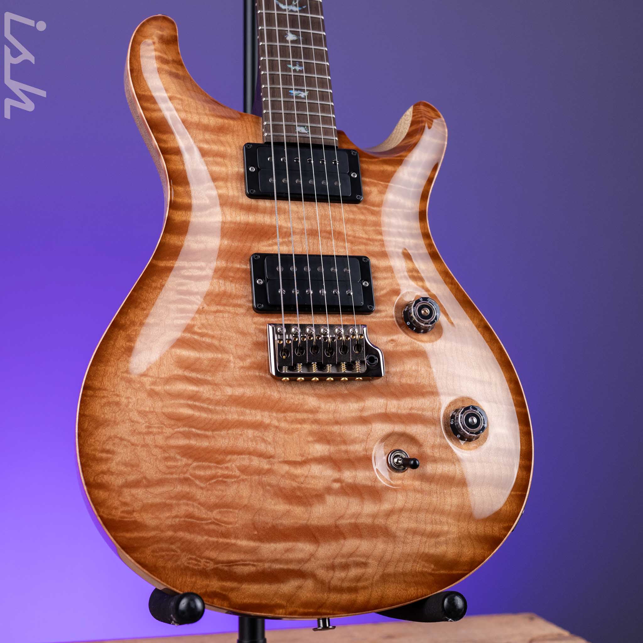 PRS Custom 24 Wood Library Quilt 10 Top Korina Body Rosewood Neck