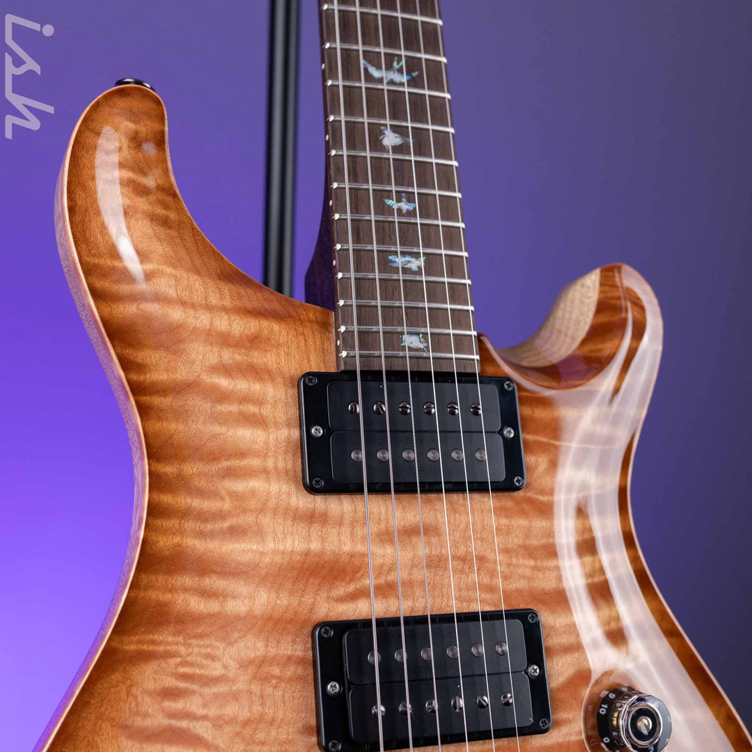 PRS Custom 24 Wood Library Quilt 10 Top Korina Body Rosewood Neck w/ Brazilian Board