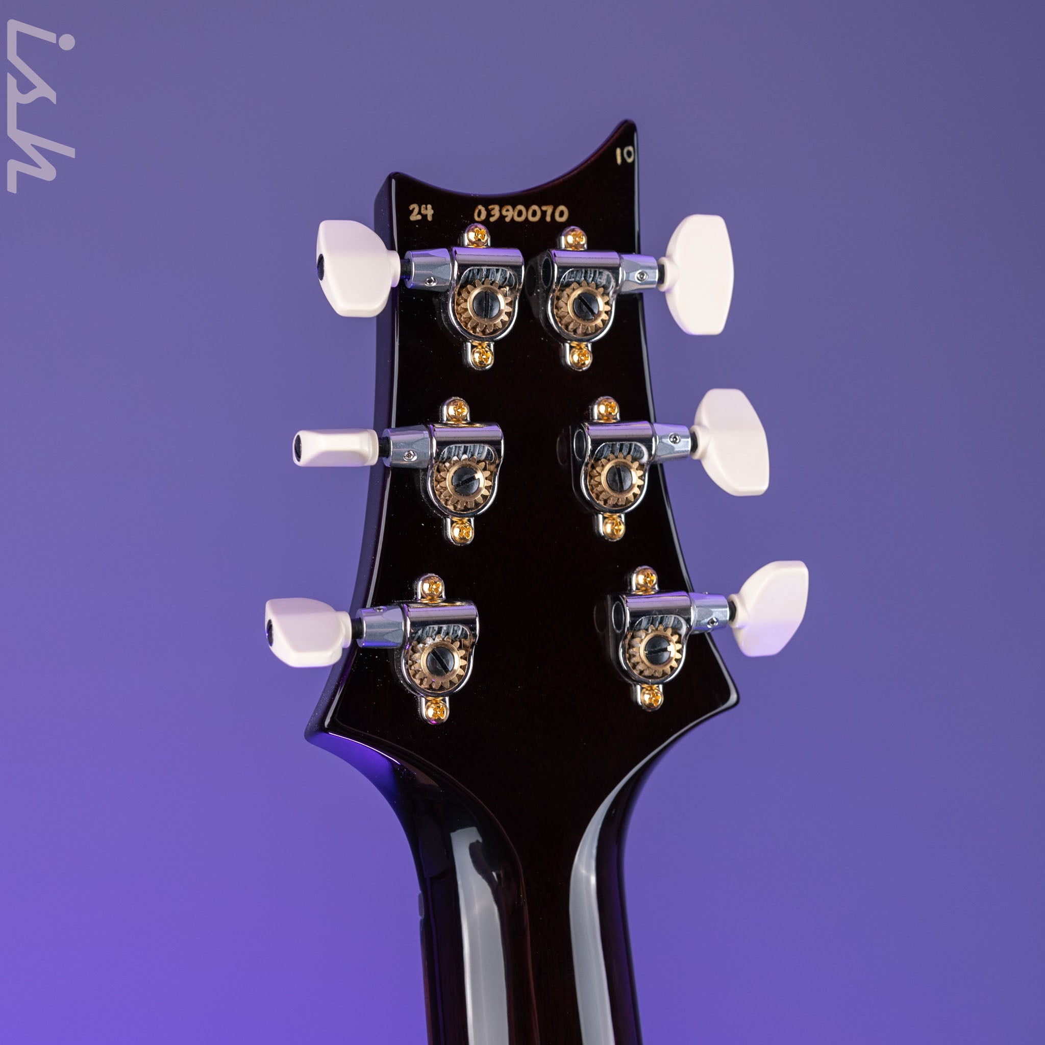 PRS Custom 24-08 10-Top Black Gold Wraparound Burst – Ish Guitars