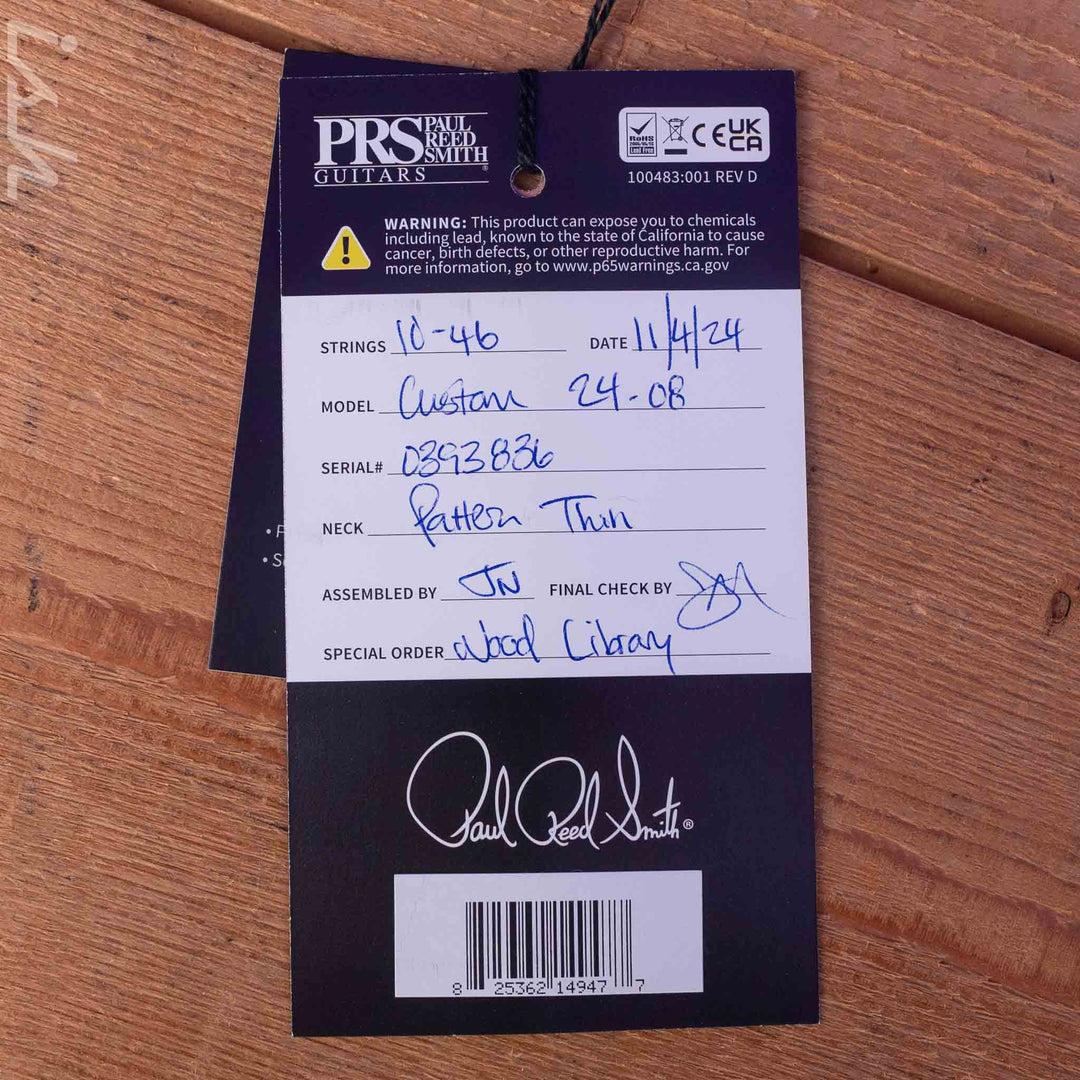 PRS Wood Library Custom 24-08 10-Top Jade