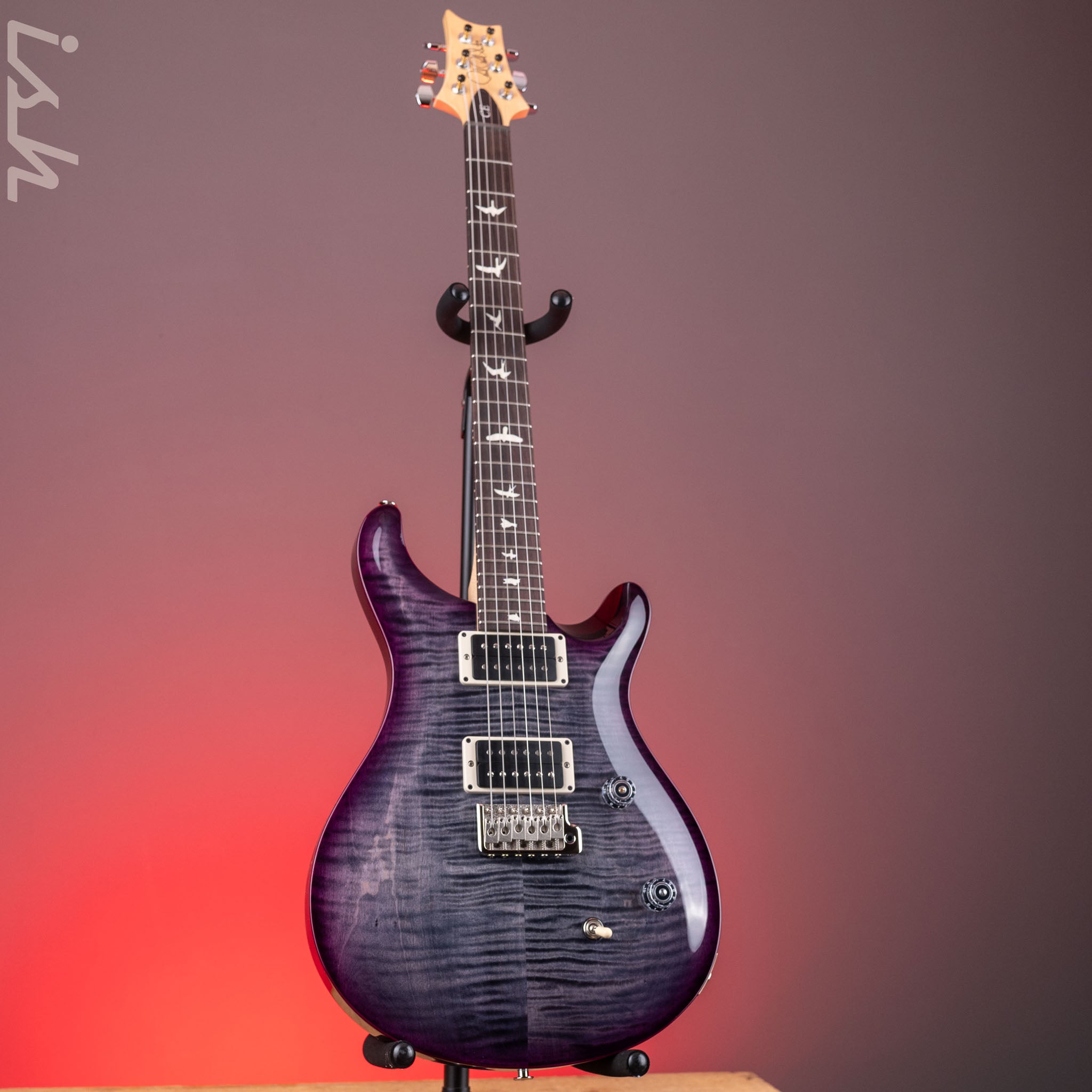 PRS CE 24 Electric Guitar - Faded Gray Black Purple Wraparound