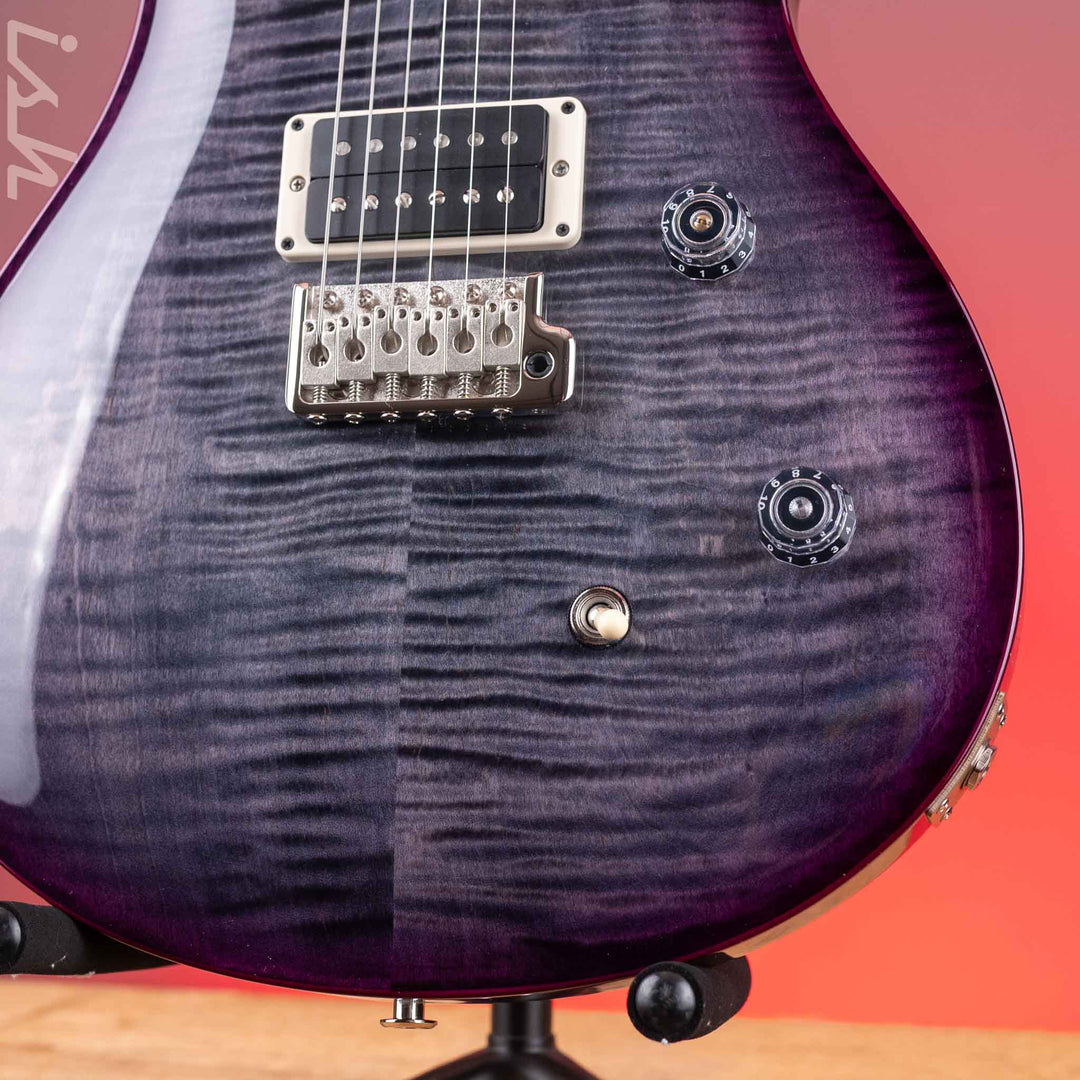 PRS CE 24 Electric Guitar - Faded Gray Black Purple Wraparound Smokeburst
