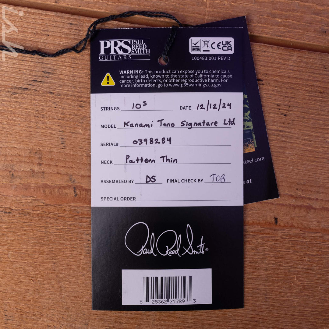 PRS Kanami Limited Edition Custom 24-08 Trampas Green Smokeburst