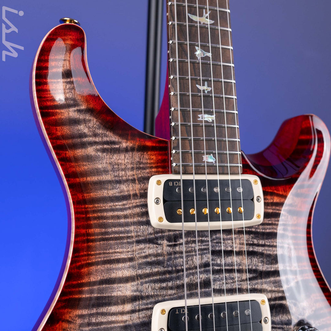 PRS Custom 24-08 Semi-Hollow 40th Anniversary Limited Edition Charcoal Tri-Color Burst