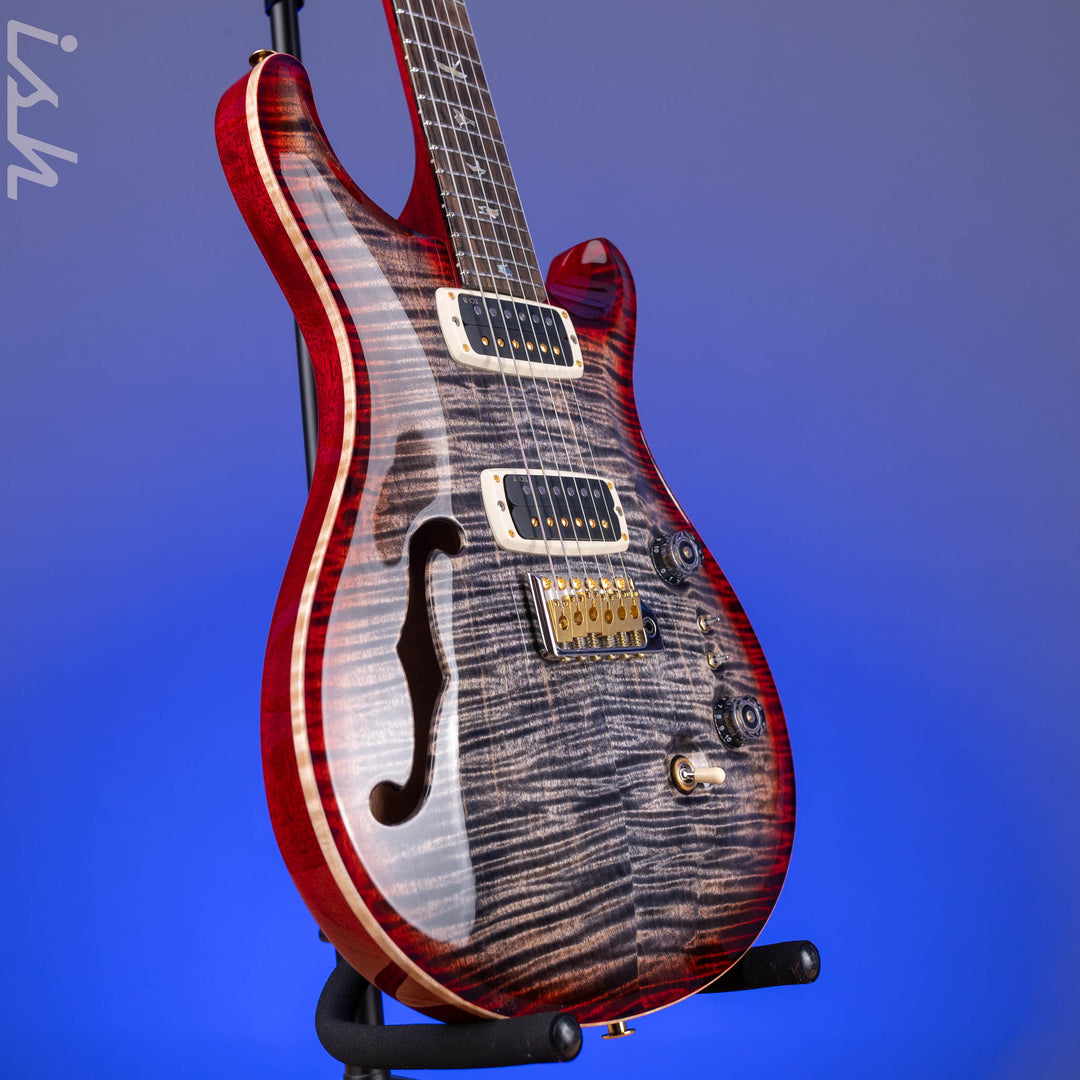 PRS Custom 24-08 Semi-Hollow 40th Anniversary Limited Edition Charcoal Tri-Color Burst