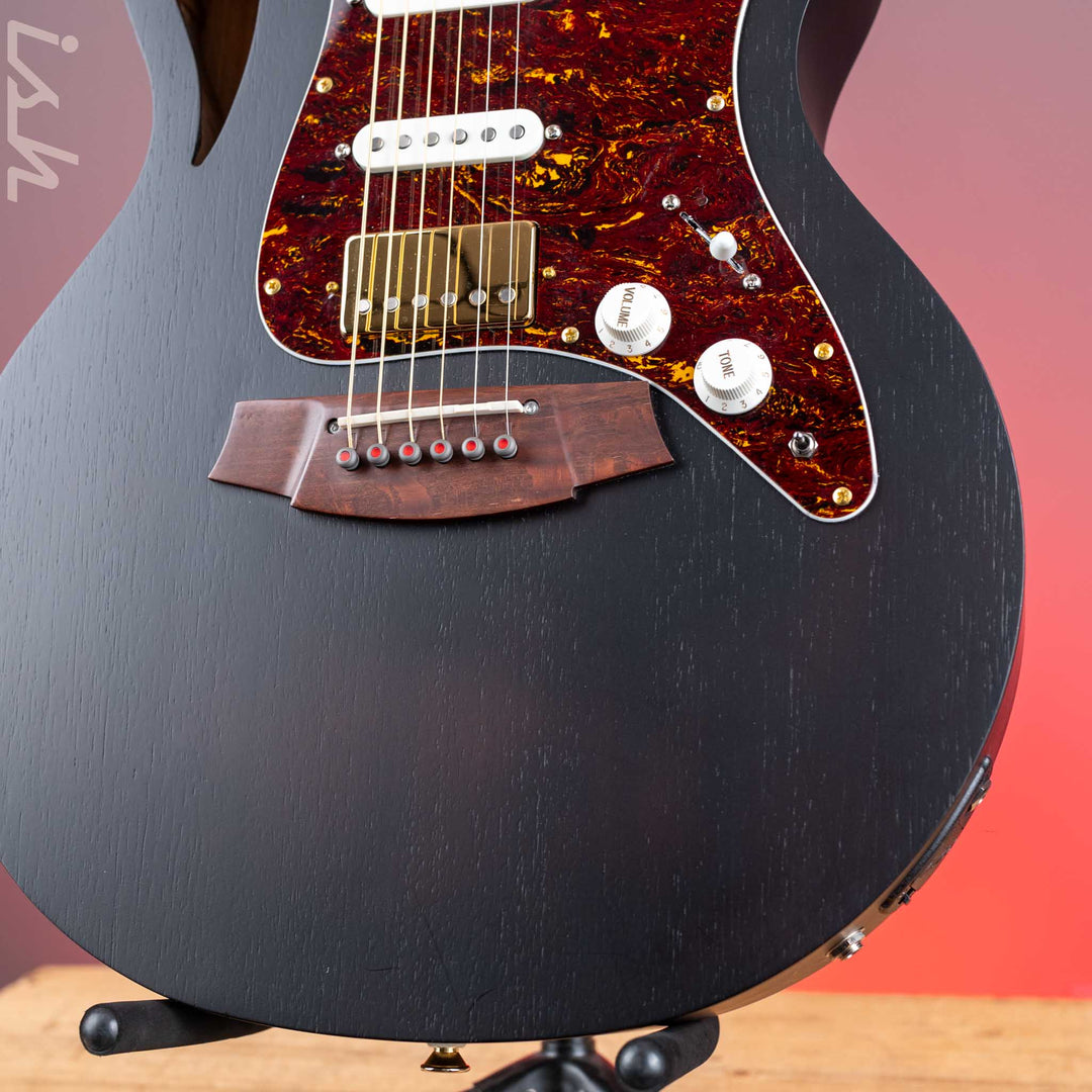 2024 Cole Clark True Hybrid TL2EC-BLBL-HSS Black Satin