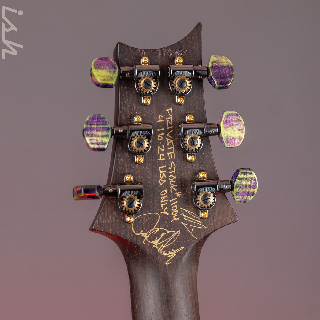 2024 PRS Private Stock Owls in Flight Custom 24 Retro Sour Grapes Brazilian Rosewood