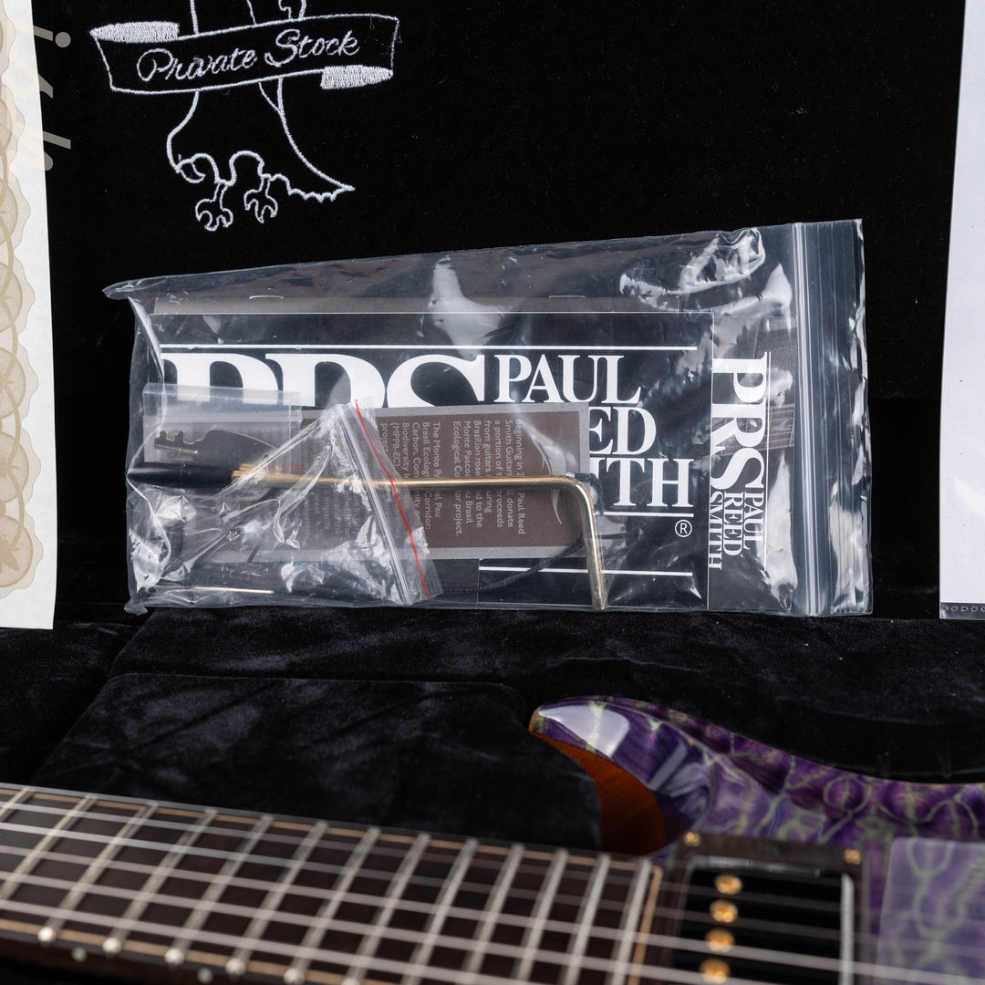 2024 PRS Private Stock Owls in Flight Custom 24 Retro Sour Grapes Brazilian Rosewood