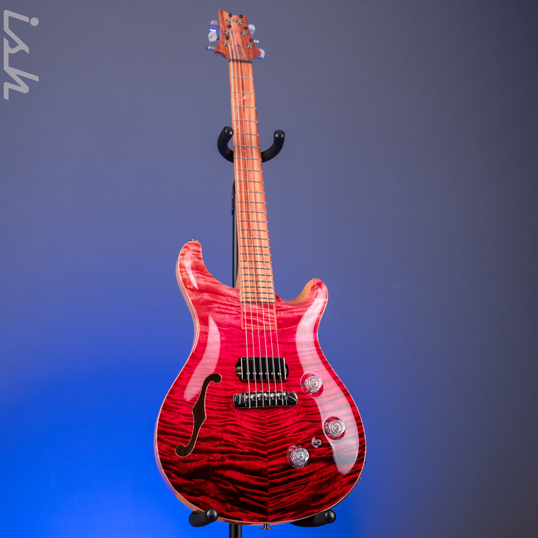 2024 PRS Private Stock Special Semi-Hollow Piezo Blood Red Fade Tulip Wood
