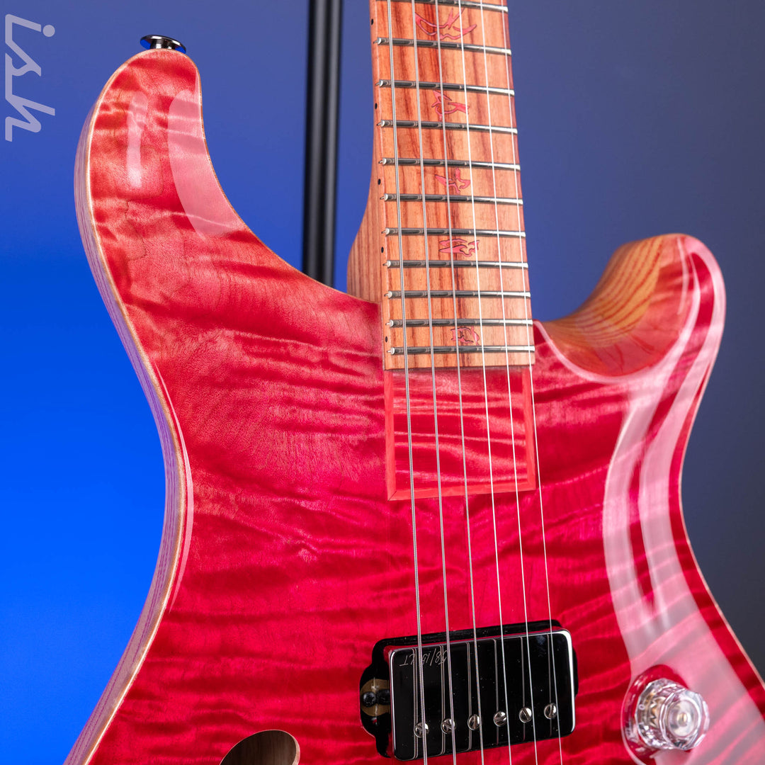 2024 PRS Private Stock Special Semi-Hollow Piezo Blood Red Fade Tulip Wood