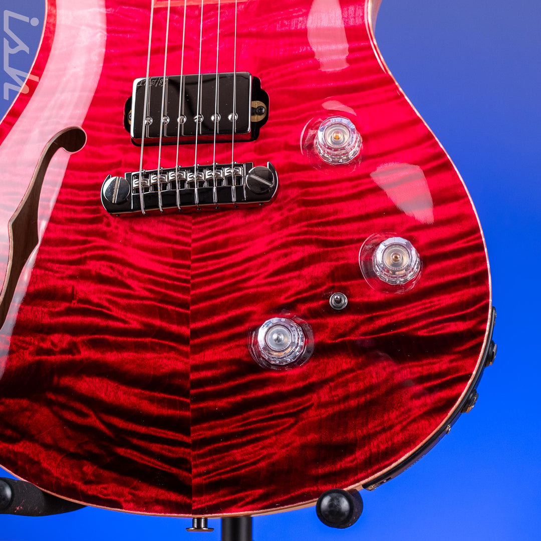 2024 PRS Private Stock Special Semi-Hollow Piezo Blood Red Fade Tulip Wood