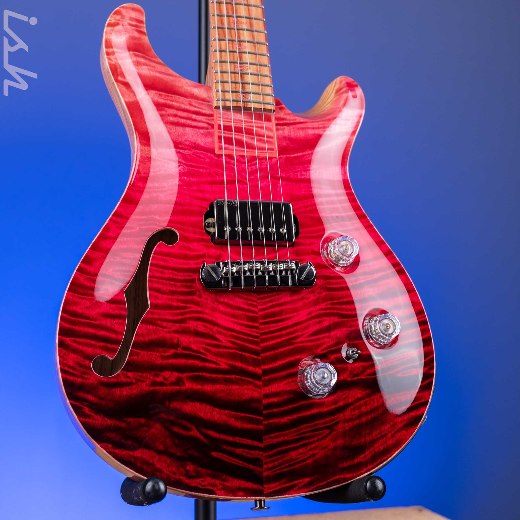 PRS Private Stock Special Semi-Hollow Piezo Blood Red Fade Tulip