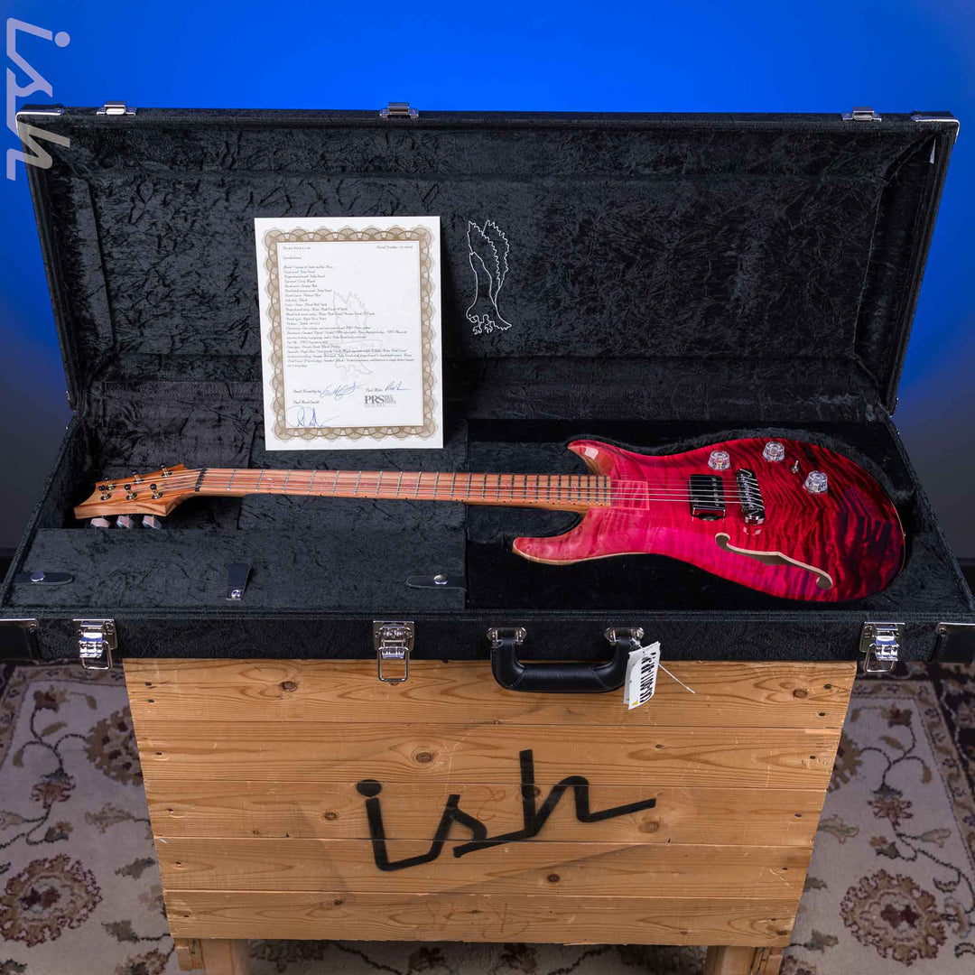 PRS Private Stock Special Semi-Hollow Piezo Blood Red Fade Tulip Wood