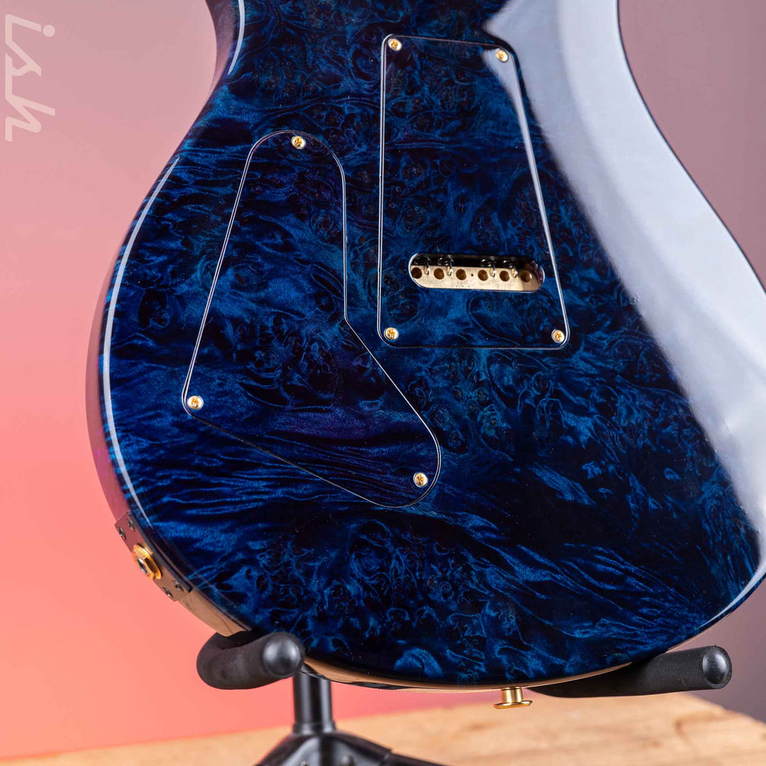 PRS Custom 24 Private Stock Aqua Violet Fade Burl