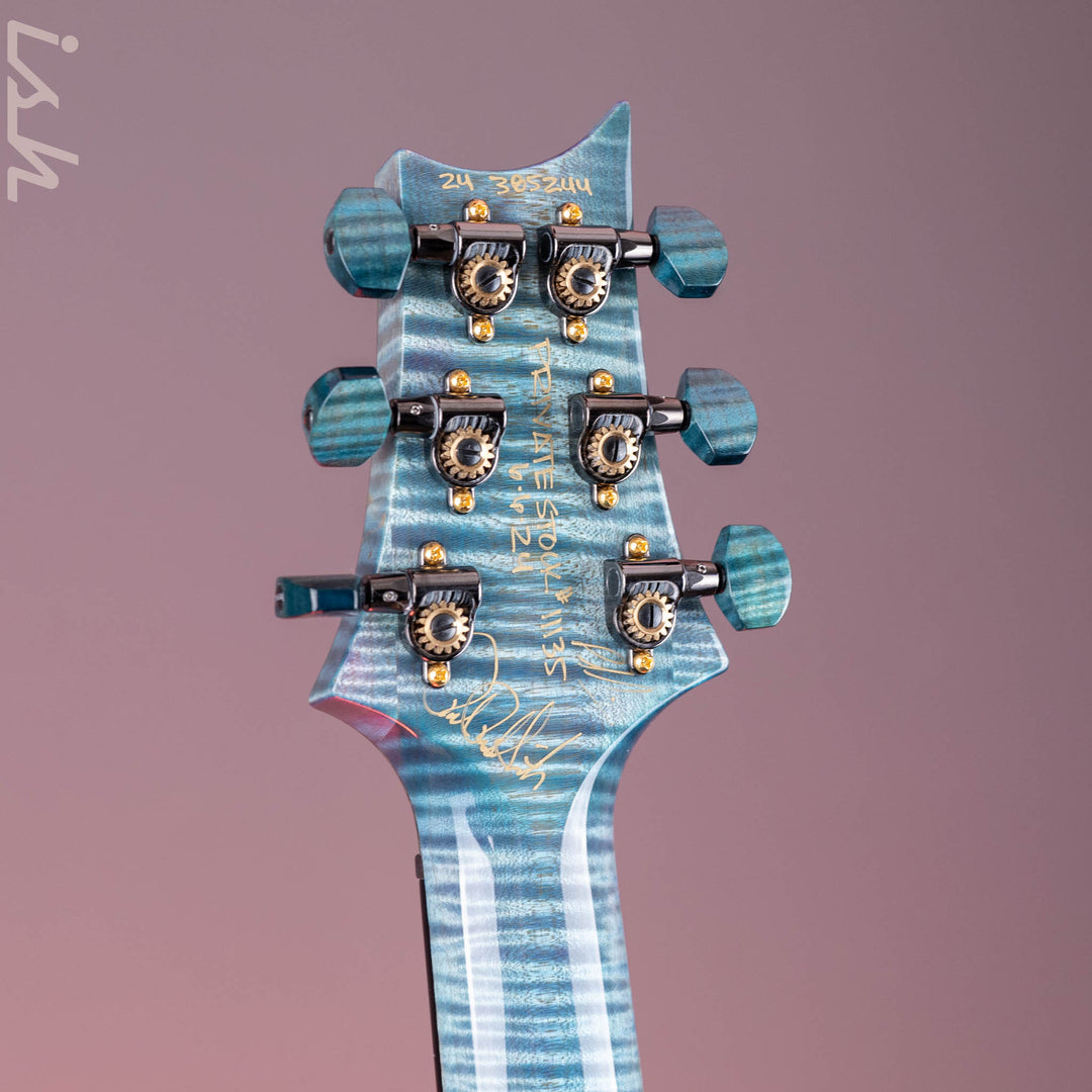PRS Custom 24 Private Stock Aqua Violet Fade Burl