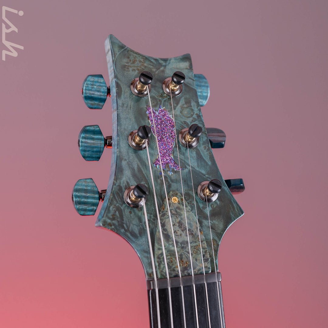 PRS Custom 24 Private Stock Aqua Violet Fade Burl