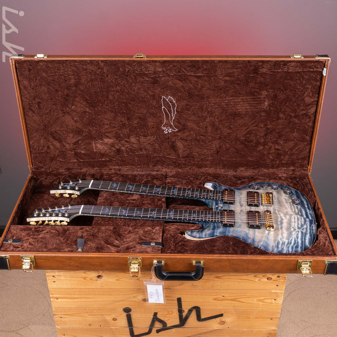 2024 PRS Private Stock Custom 22 / 12-String Double Neck Indigo Glow