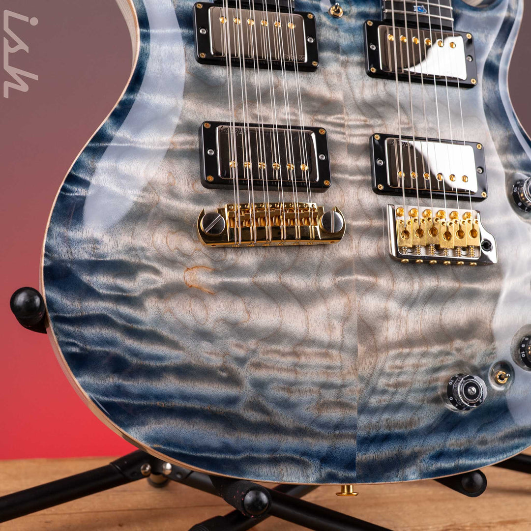 2024 PRS Private Stock Custom 22 / 12-String Double Neck Indigo Glow