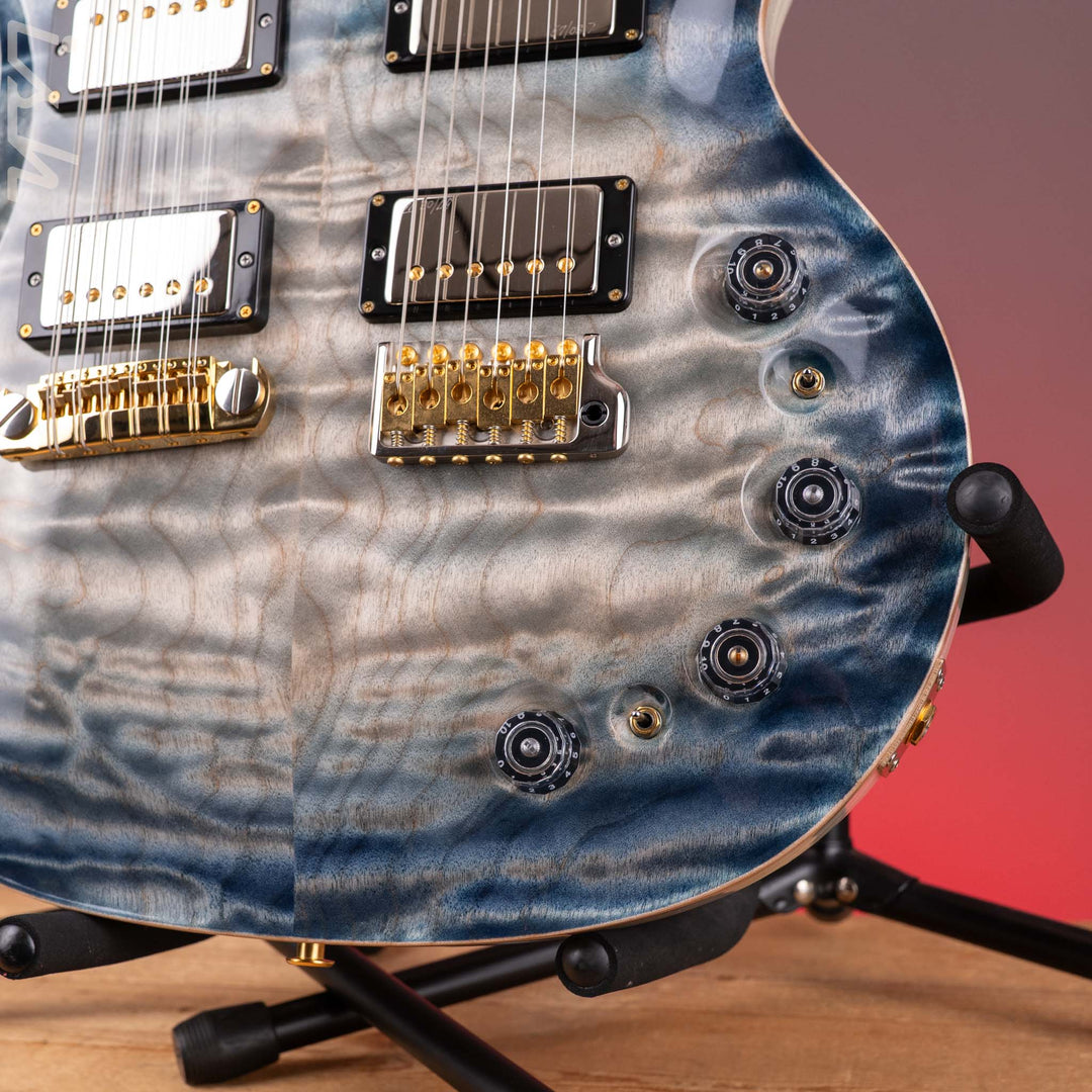 2024 PRS Private Stock Custom 22 / 12-String Double Neck Indigo Glow
