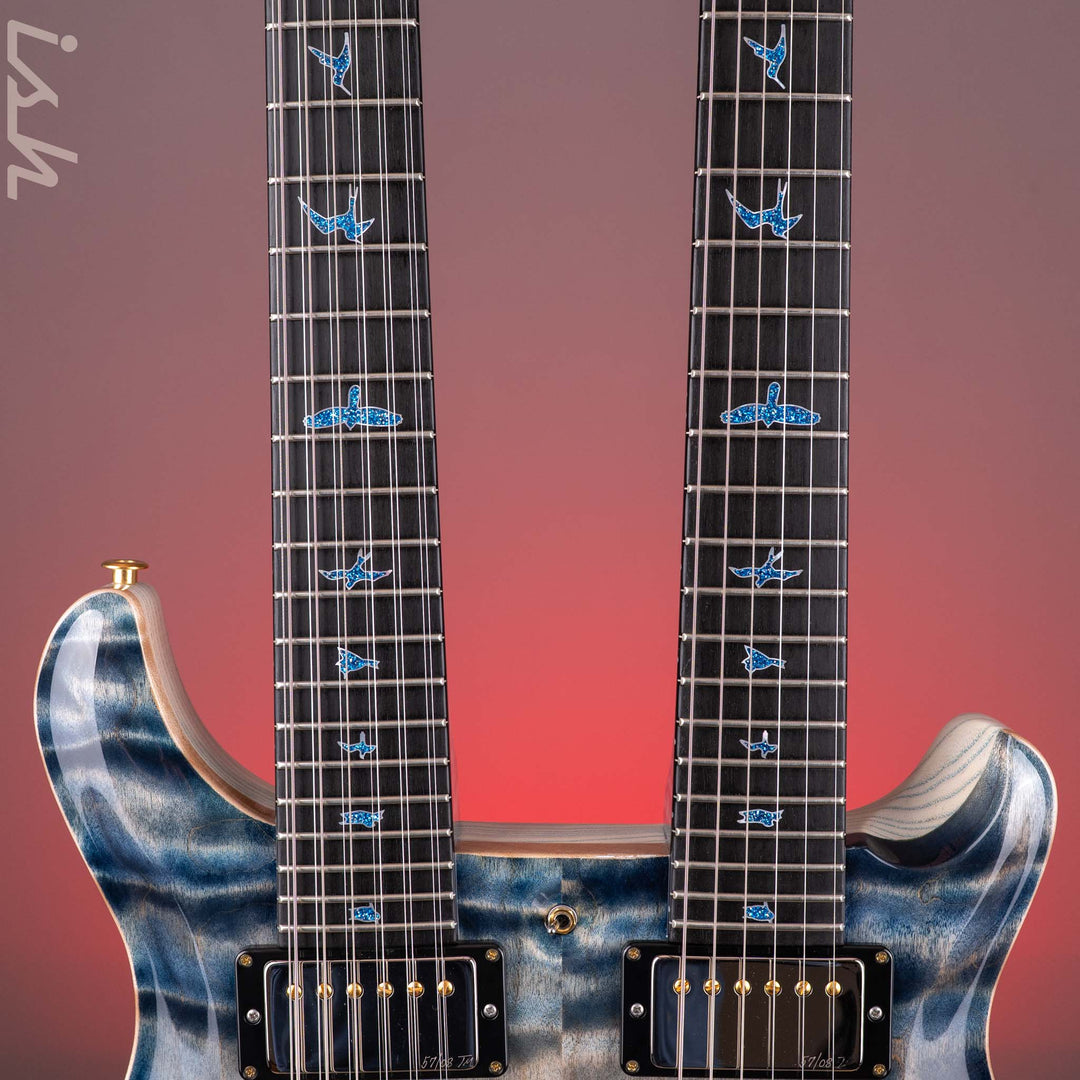2024 PRS Private Stock Custom 22 / 12-String Double Neck Indigo Glow
