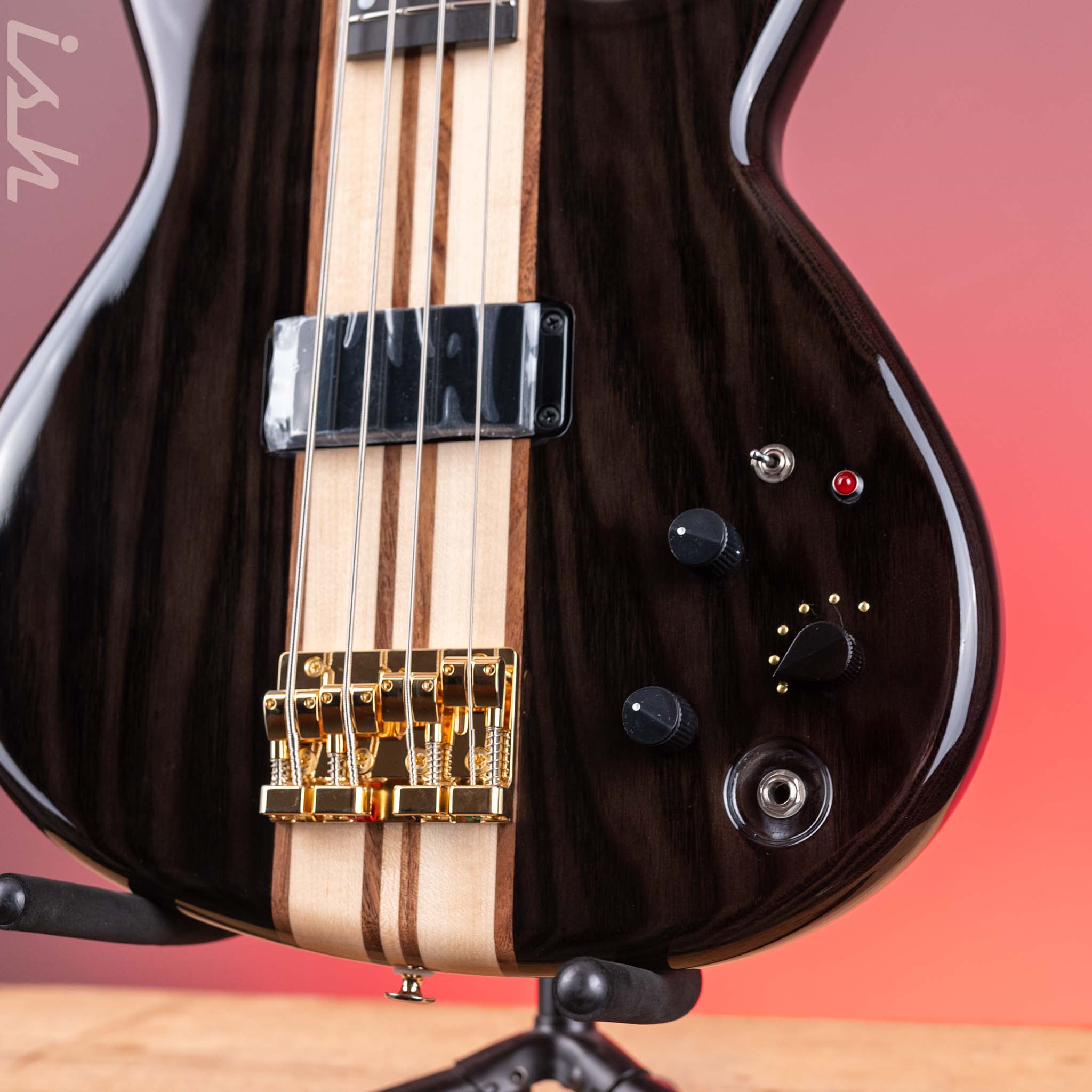 Aria Pro II SB-1000 4-String Bass See-Through Black – Ish Guitars