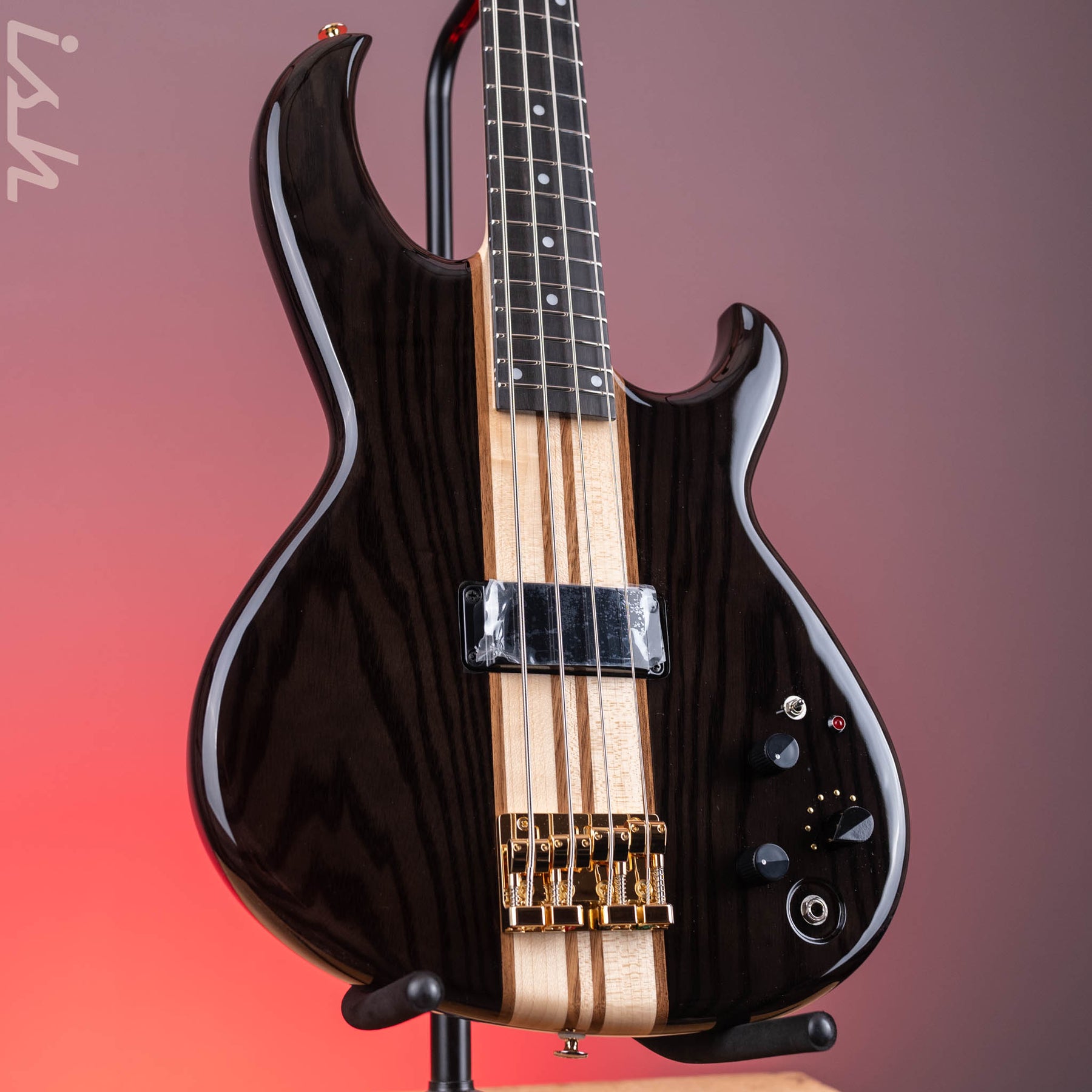 Aria Pro II SB-1000 4-String Bass See-Through Black – Ish Guitars