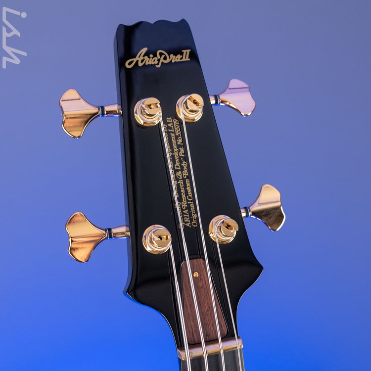 Aria Pro II SB-1000 4-String Bass Solid Black – Ish Guitars