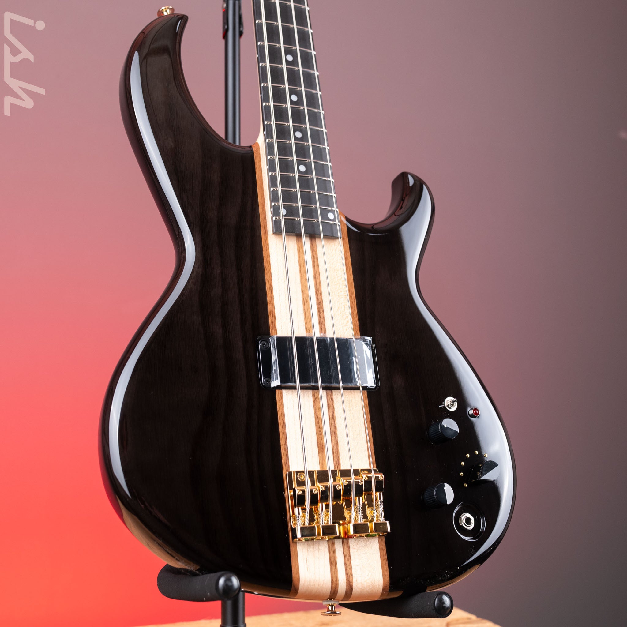 Aria Pro II SB-1000 4-String Bass See-Through Black – Ish Guitars