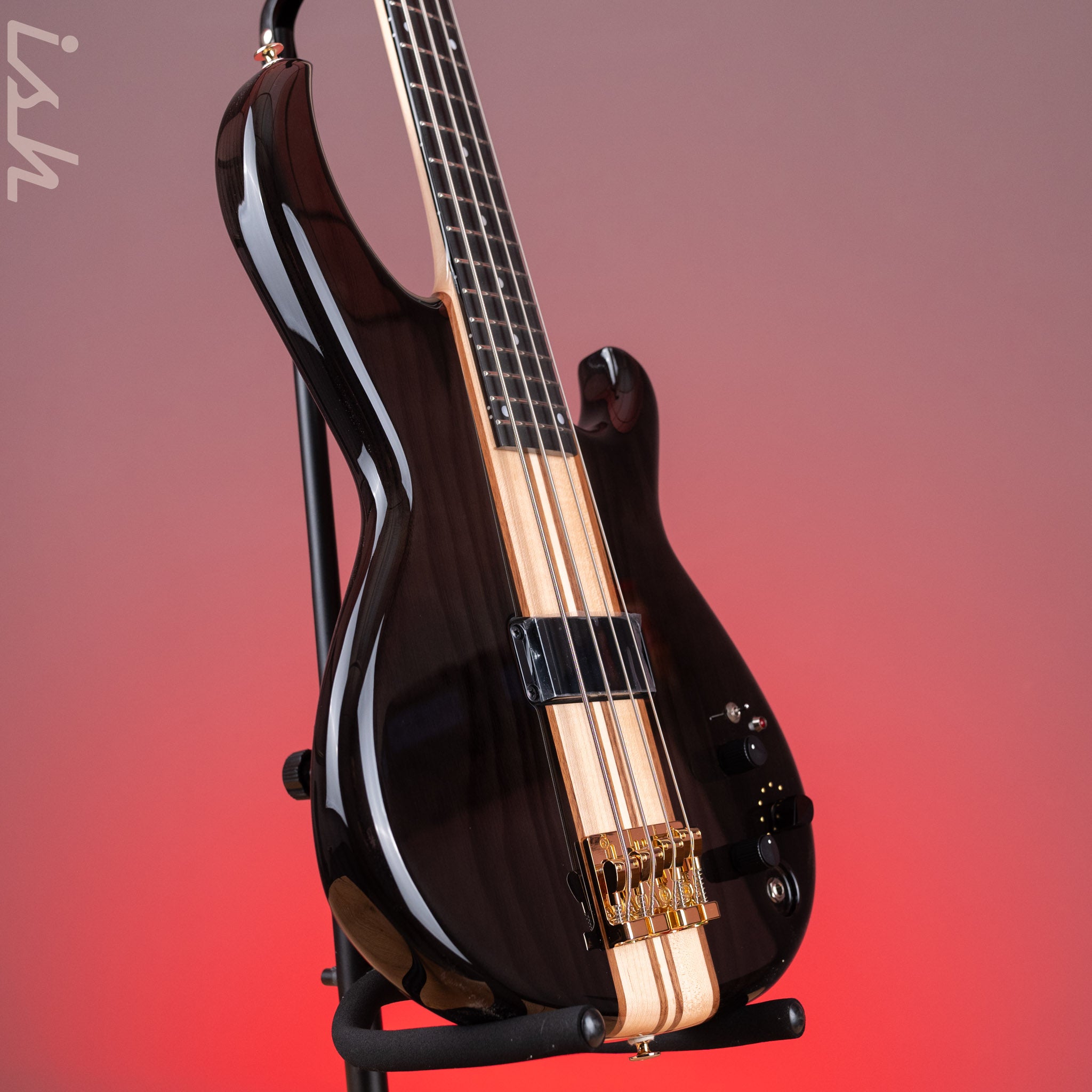Aria Pro II SB-1000 4-String Bass See-Through Black – Ish Guitars
