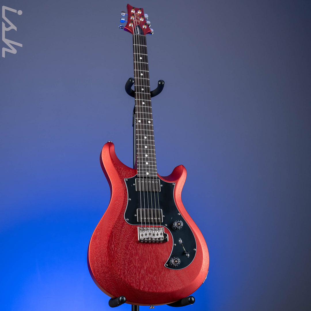 PRS S2 Standard 24 Electric Guitar Satin Red - East Indian Rosewood Fretboard