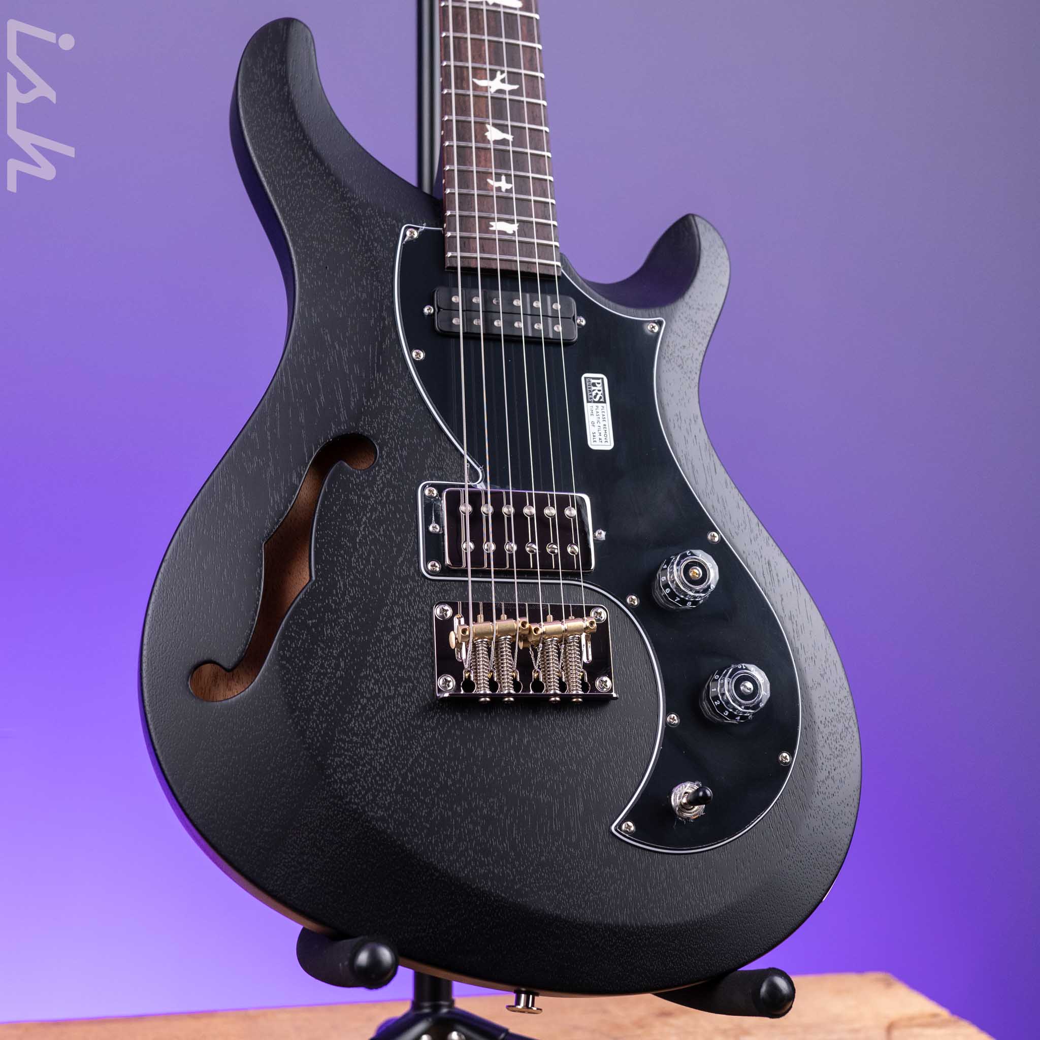 PRS S2 Vela Semi-Hollow Electric Guitar Charcoal Satin Nitro – Ish