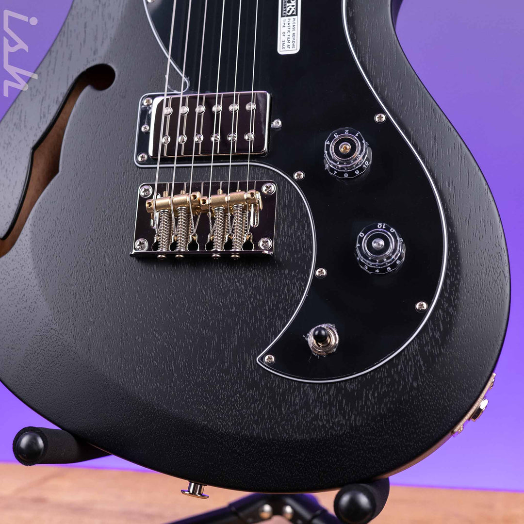 PRS S2 Vela Semi-Hollow Electric Guitar Charcoal Satin Nitro