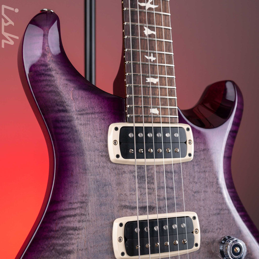 PRS S2 Custom 24-08 Electric Guitar Faded Grey Black Purple Burst