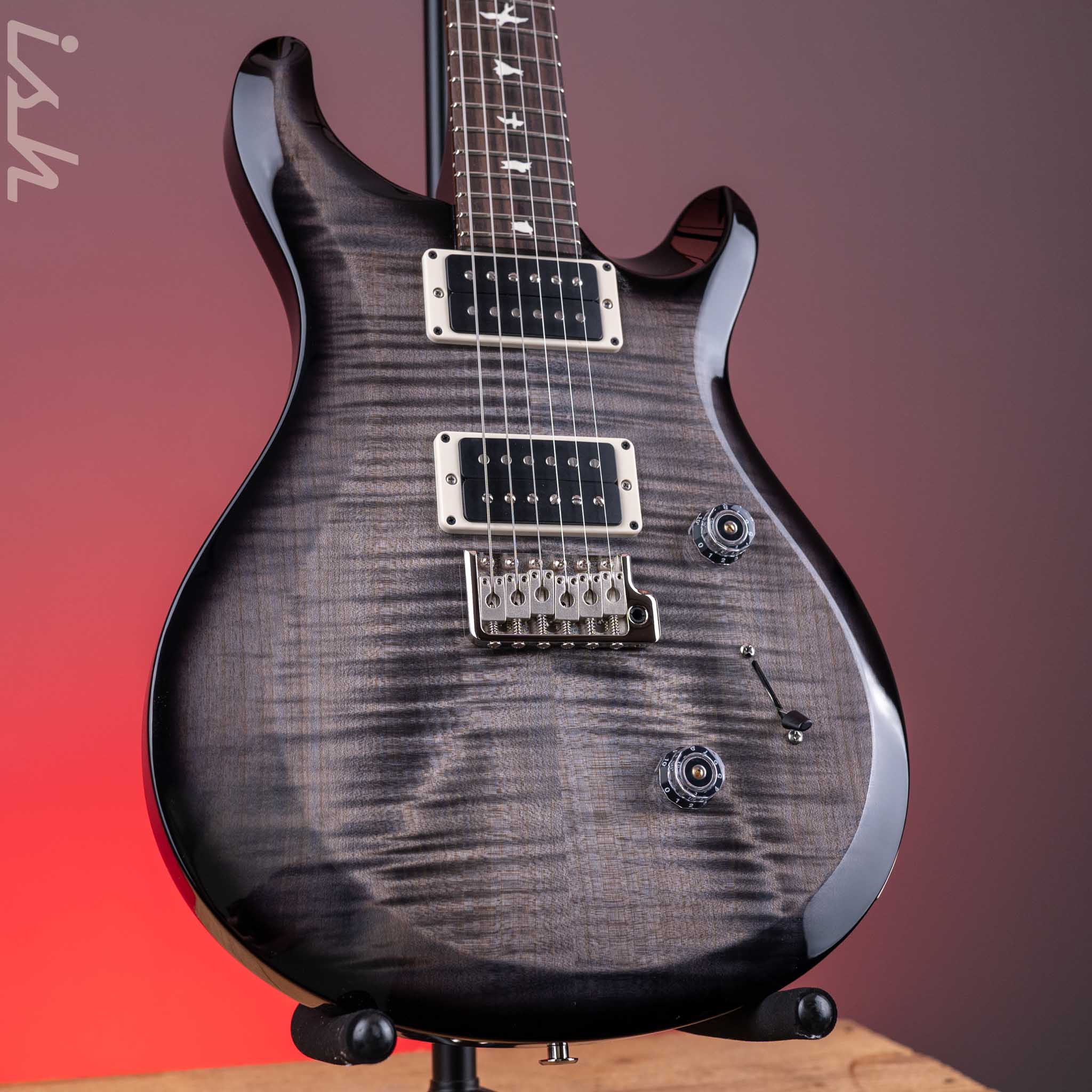 PRS S2 Custom 24 Electric Guitar Faded Gray Black Burst – Ish Guitars