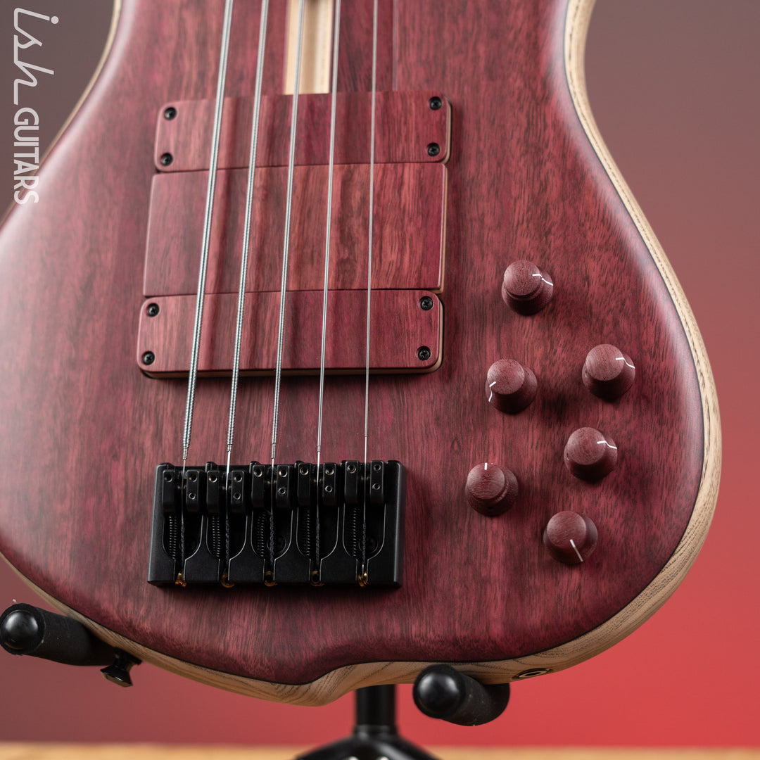 F Bass BN5 5-String Bass Natural Purpleheart