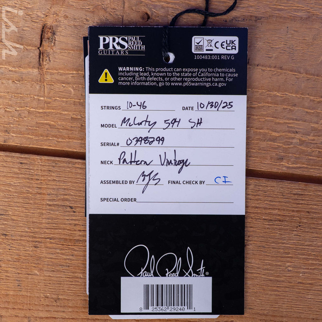 PRS Wood Library McCarty 594 Semi-Hollow Bonnie Pink Artist Grade