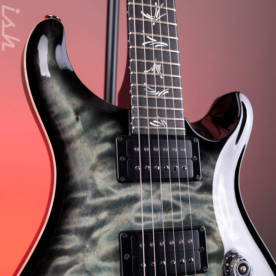 PRS Kanami Limited Edition Custom 24-08 10-Top Trampas Green Smokeburst - Painted Back/Neck