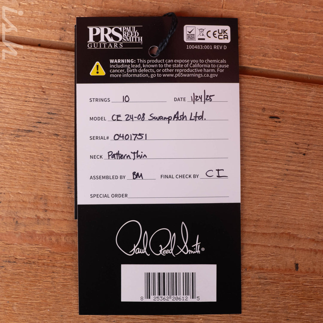 PRS CE 24-08 Swamp Ash Limited Edition Metallic Moonlight