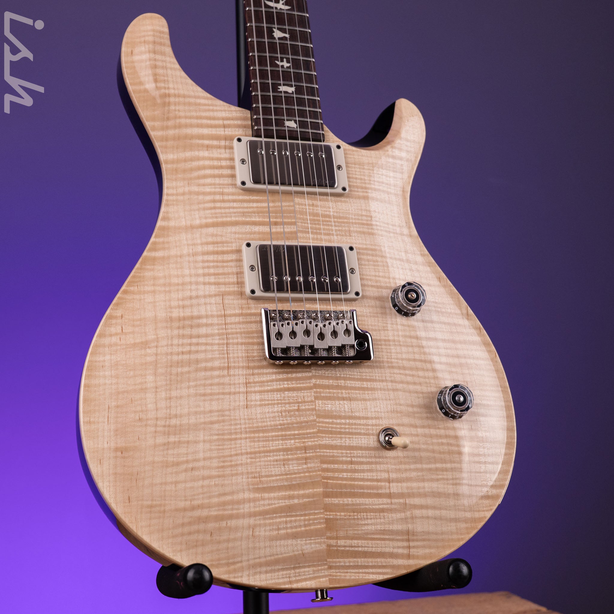 PRS CE 24 Natural Painted Black Satin Neck Demo – Ish Guitars