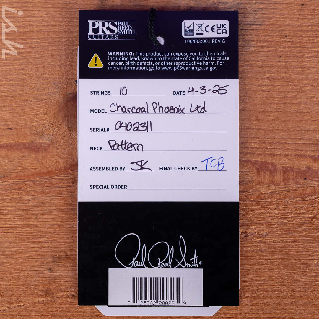 PRS 40th Anniversary Charcoal Phoenix Limited Edition