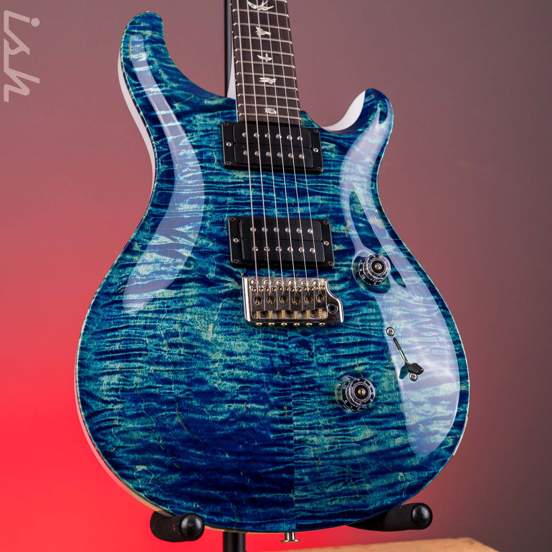 PRS Custom 24 River Blue Wrap w/ Pearl White Back