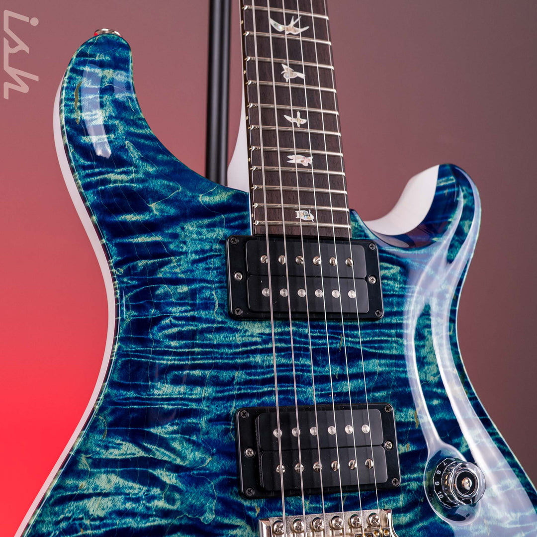 PRS Custom 24 River Blue Wrap w/ Pearl White Back