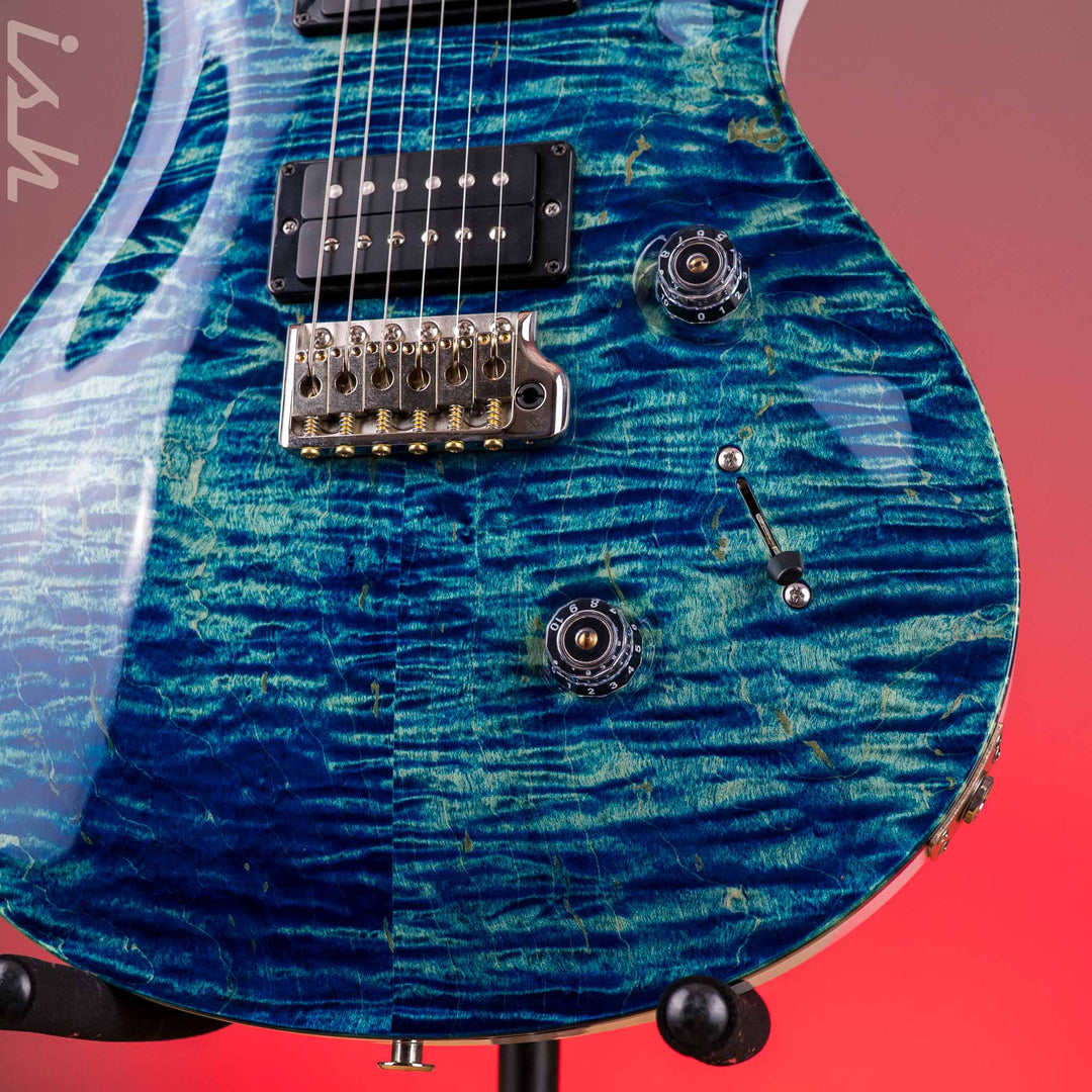 PRS Custom 24 River Blue Wrap w/ Pearl White Back
