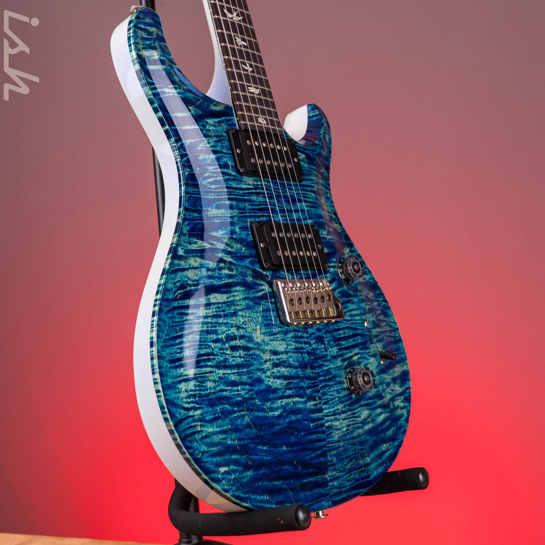 PRS Custom 24 River Blue Wrap w/ Pearl White Back