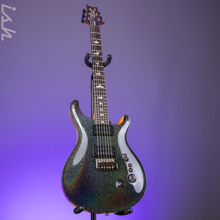 PRS Custom 24-08 Black Rainbow Holoflake Custom Color 85/15s – Ish