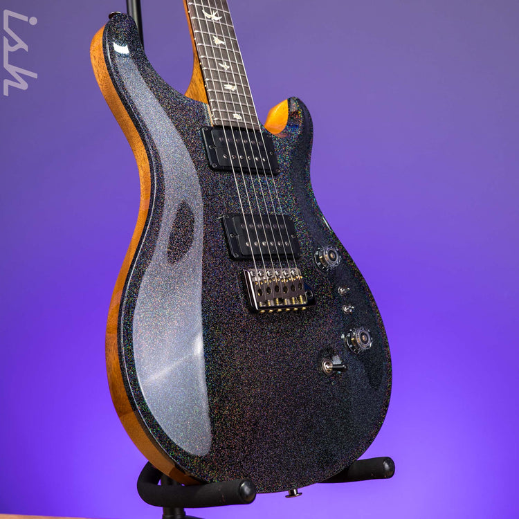 PRS Custom 24-08 Black Rainbow Holoflake Custom Color 85/15s – Ish